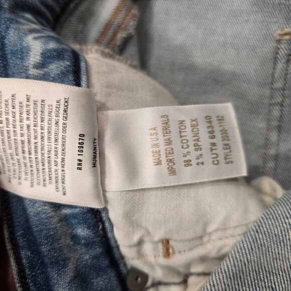 Citizens of Humanity Isola Cropped Bootcut Jeans Women's 27 Blue Denim Stretch - Picture 6 of 8